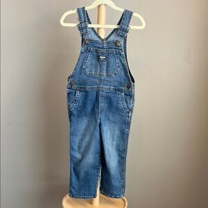 OshKosh B'gosh Classic Blue Denim Toddler Overalls 4T